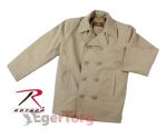Rothco  Vintage Drab Cotton Pea Coat , ROTHCO